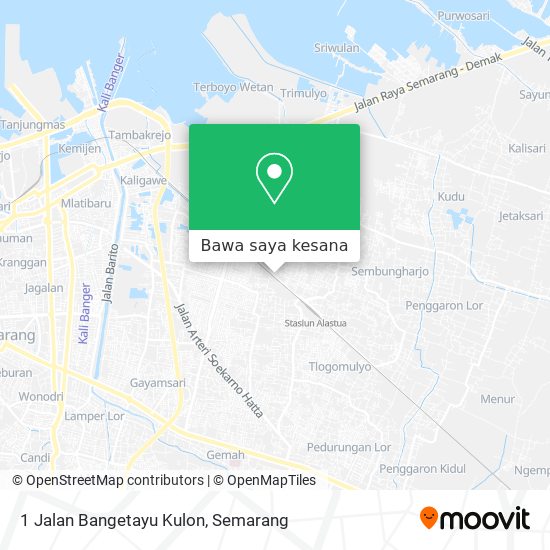 Peta 1 Jalan Bangetayu Kulon