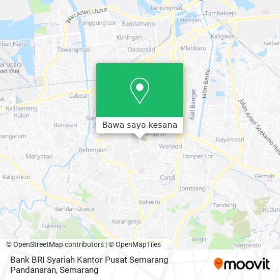 Peta Bank BRI Syariah Kantor Pusat Semarang Pandanaran