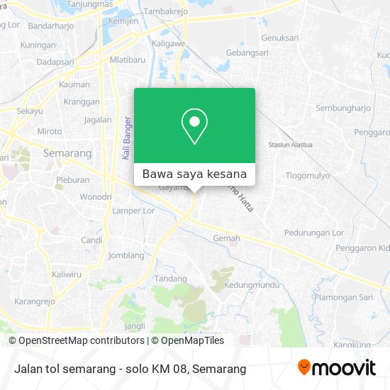 Peta Jalan tol semarang - solo KM 08