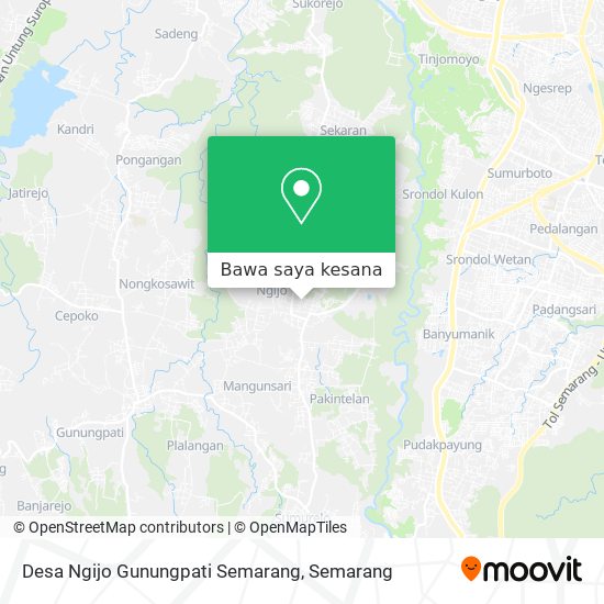 Peta Desa Ngijo Gunungpati Semarang