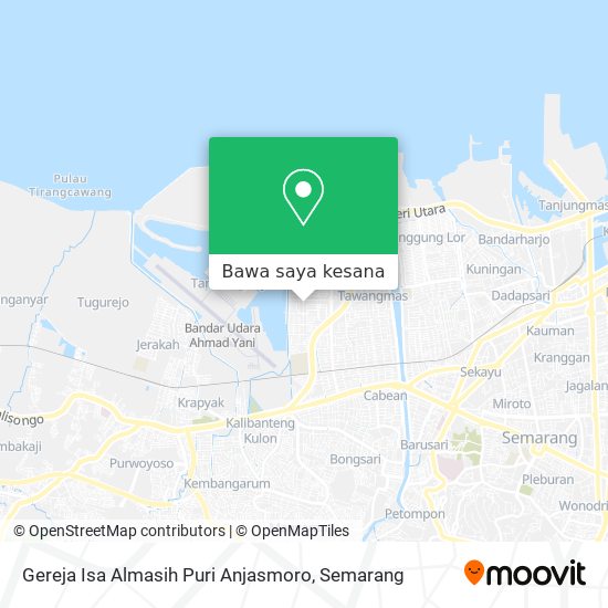 Peta Gereja Isa Almasih Puri Anjasmoro
