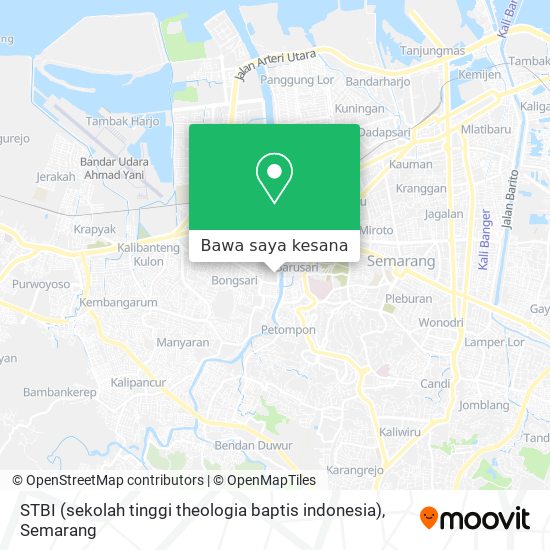 Peta STBI (sekolah tinggi theologia baptis indonesia)