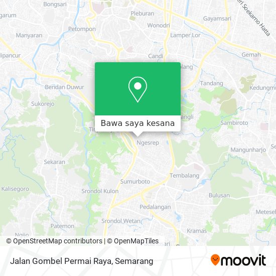Peta Jalan Gombel Permai Raya