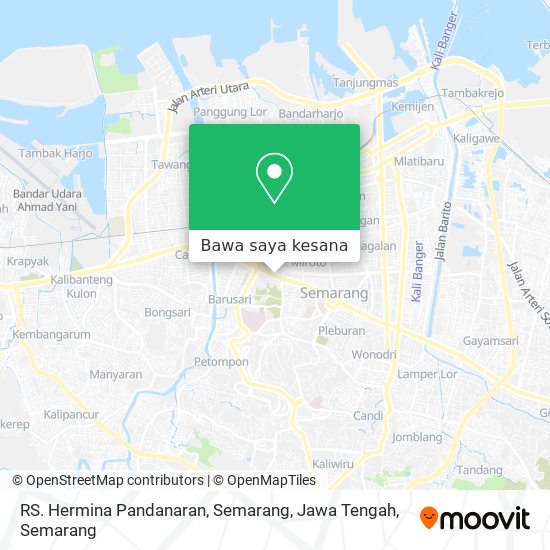 Peta RS. Hermina Pandanaran, Semarang, Jawa Tengah