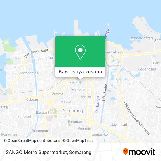 Peta SANGO Metro Supermarket