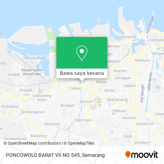 Peta PONCOWOLO BARAT VII NO 545