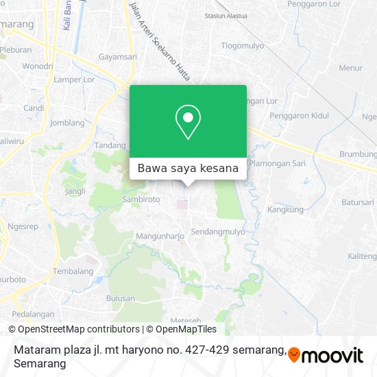 Peta Mataram plaza jl. mt haryono no. 427-429 semarang