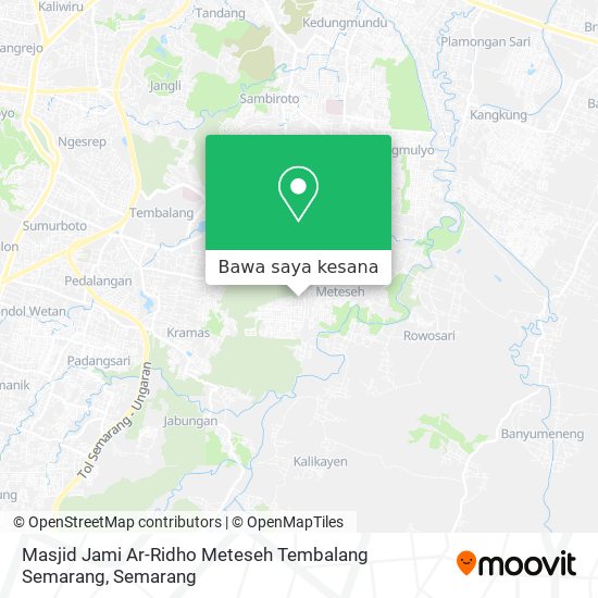 Peta Masjid Jami Ar-Ridho Meteseh Tembalang Semarang
