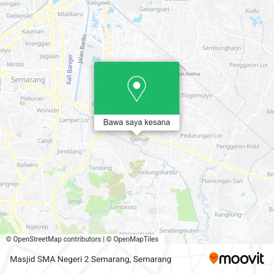 Peta Masjid SMA Negeri 2 Semarang