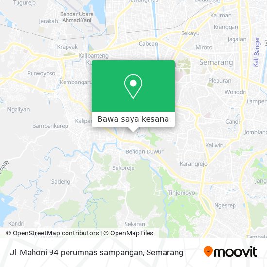 Peta Jl. Mahoni 94 perumnas sampangan