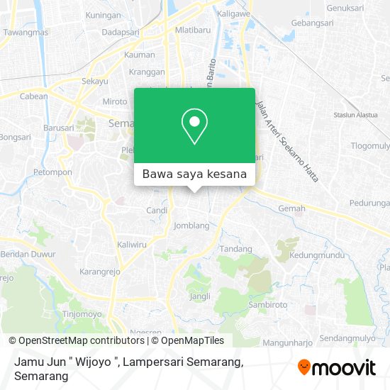 Peta Jamu Jun " Wijoyo ", Lampersari Semarang