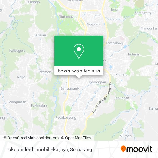 Peta Toko onderdil mobil  Eka jaya