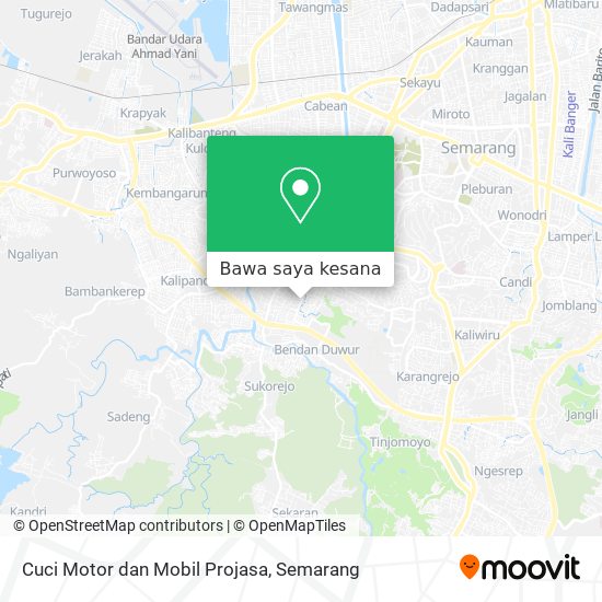 Peta Cuci Motor dan Mobil Projasa