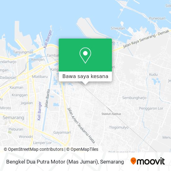 Peta Bengkel Dua Putra Motor (Mas Jumari)