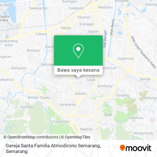 Peta Gereja Santa Familia Atmodirono Semarang