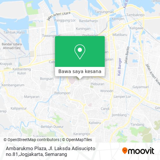 Peta Ambarukmo Plaza, Jl. Laksda Adisucipto no.81,Jogjakarta