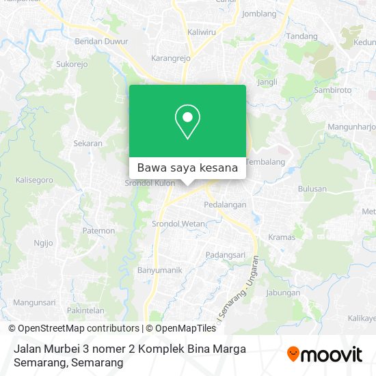 Peta Jalan Murbei 3 nomer 2 Komplek Bina Marga Semarang