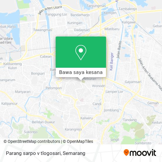 Peta Parang sarpo v tlogosari