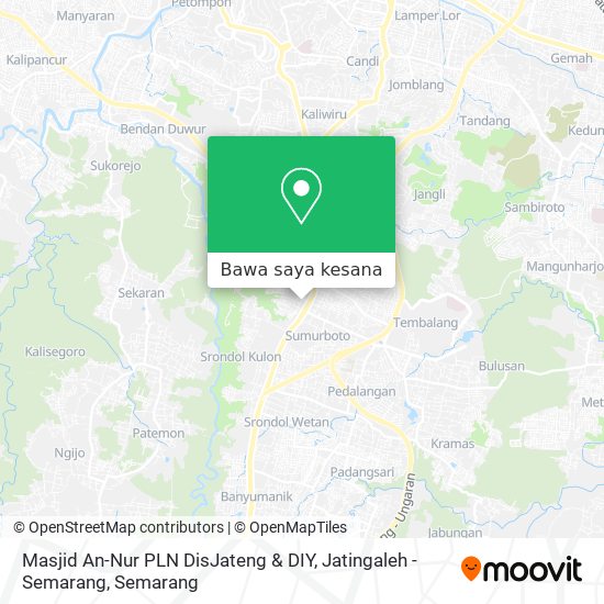 Peta Masjid An-Nur  PLN DisJateng & DIY, Jatingaleh - Semarang