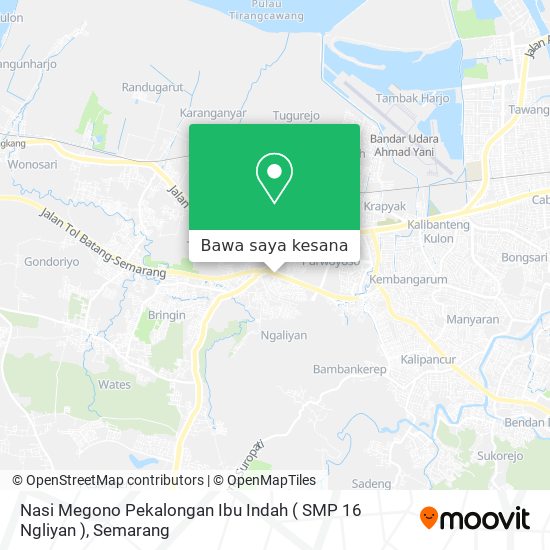 Peta Nasi Megono Pekalongan Ibu Indah ( SMP 16 Ngliyan )