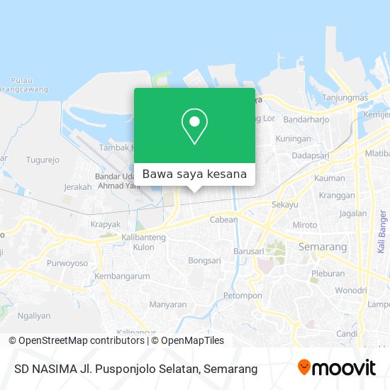 Peta SD NASIMA Jl. Pusponjolo Selatan