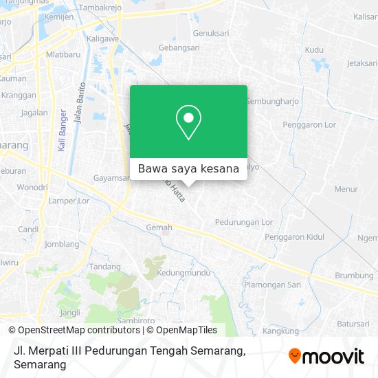 Peta Jl. Merpati  III Pedurungan Tengah Semarang