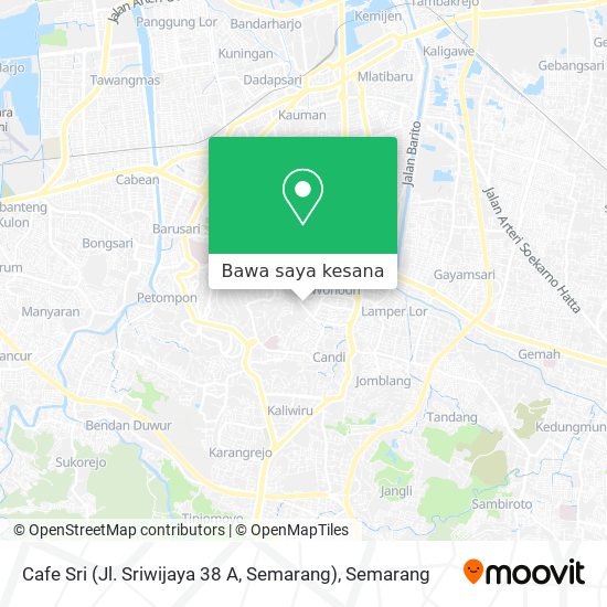 Peta Cafe Sri (Jl. Sriwijaya 38 A, Semarang)