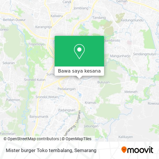 Peta Mister burger Toko tembalang