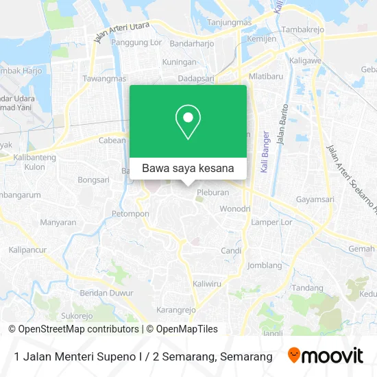 Peta 1 Jalan Menteri Supeno I / 2 Semarang