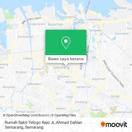 Peta Rumah Sakit Telogo Rejo JL.Ahmad Dahlan Semarang