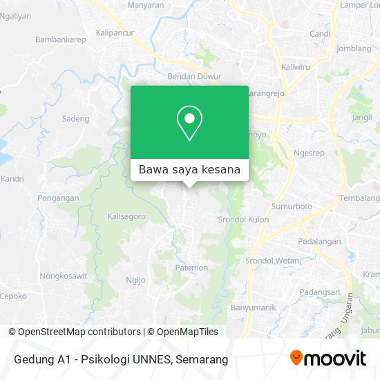 Peta Gedung A1 - Psikologi UNNES