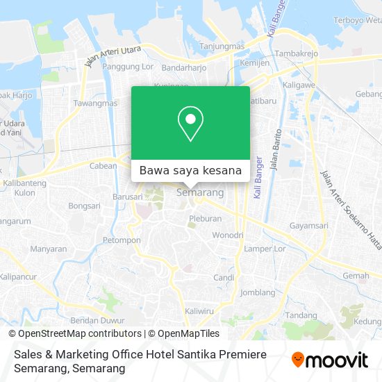Peta Sales & Marketing Office Hotel Santika Premiere Semarang