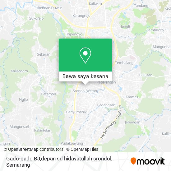 Peta Gado-gado BJ,depan sd hidayatullah srondol