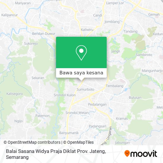 Peta Balai Sasana Widya Praja Diklat Prov. Jateng