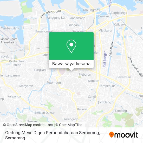 Peta Gedung Mess Dirjen Perbendaharaan Semarang