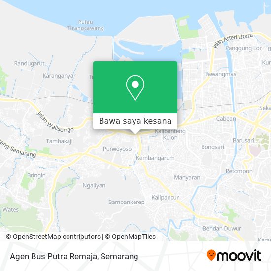 Peta Agen Bus Putra Remaja