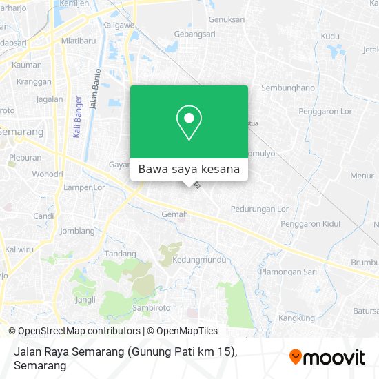 Peta Jalan Raya Semarang (Gunung Pati km 15)