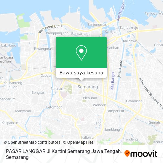 Peta PASAR LANGGAR  Jl Kartini Semarang Jawa Tengah