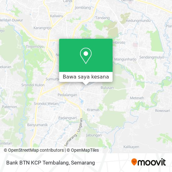 Peta Bank BTN KCP Tembalang