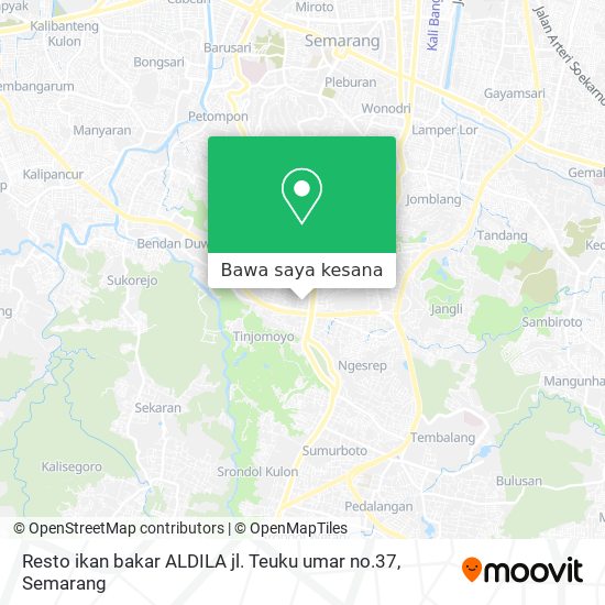 Peta Resto ikan bakar ALDILA jl. Teuku umar no.37