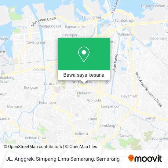 Peta JL. Anggrek, Simpang Lima Semarang