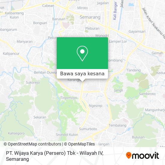 Peta PT. Wijaya Karya (Persero) Tbk - Wilayah IV