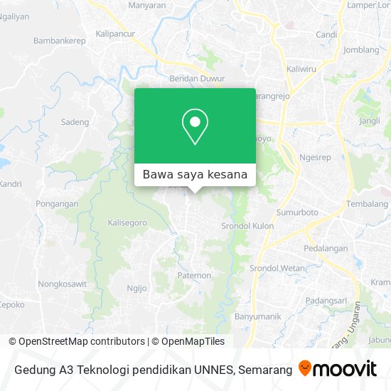 Peta Gedung A3 Teknologi pendidikan UNNES