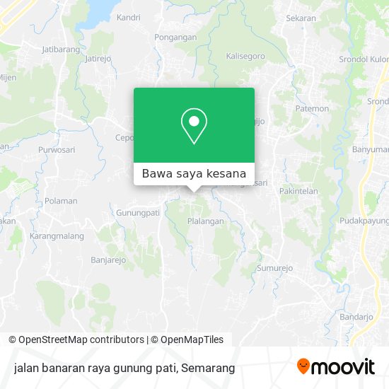 Peta jalan banaran raya gunung pati