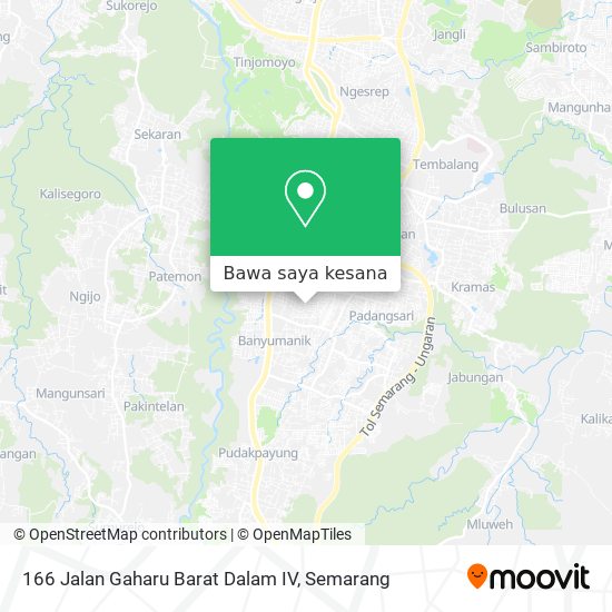 Peta 166 Jalan Gaharu Barat Dalam IV