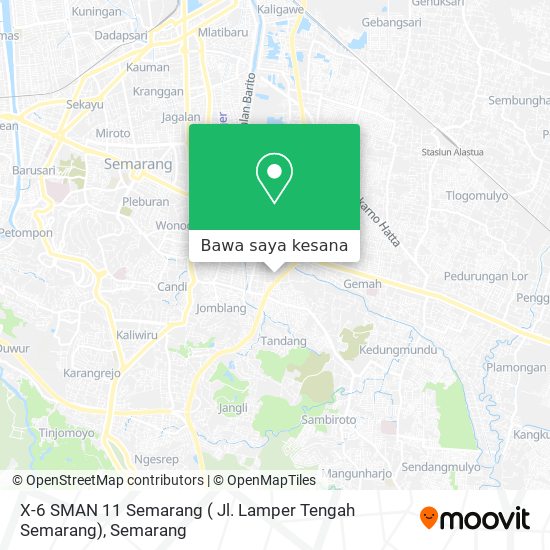 Peta X-6 SMAN 11 Semarang ( Jl. Lamper Tengah Semarang)