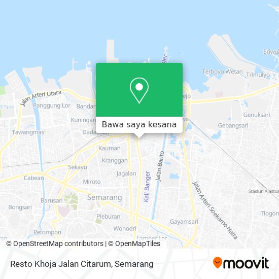 Peta Resto Khoja Jalan Citarum