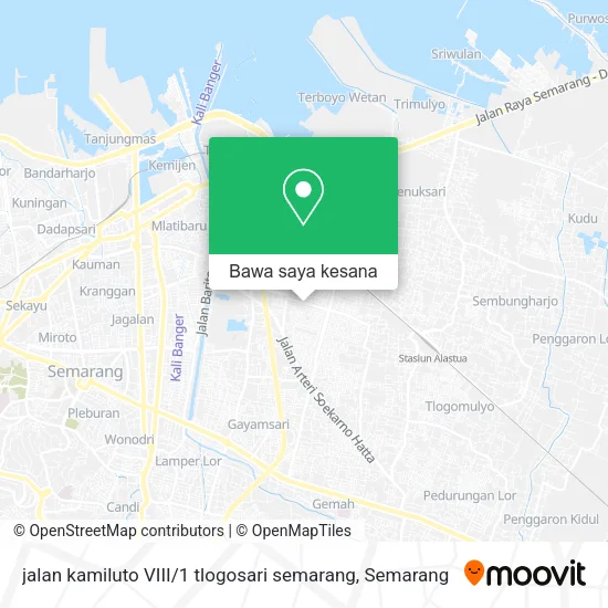 Peta jalan kamiluto VIII / 1 tlogosari semarang