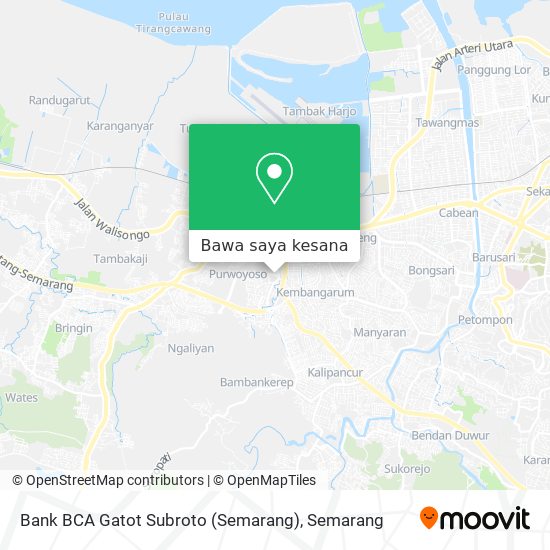 Peta Bank BCA Gatot Subroto (Semarang)