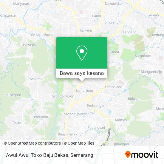 Peta Awul-Awul Toko Baju Bekas